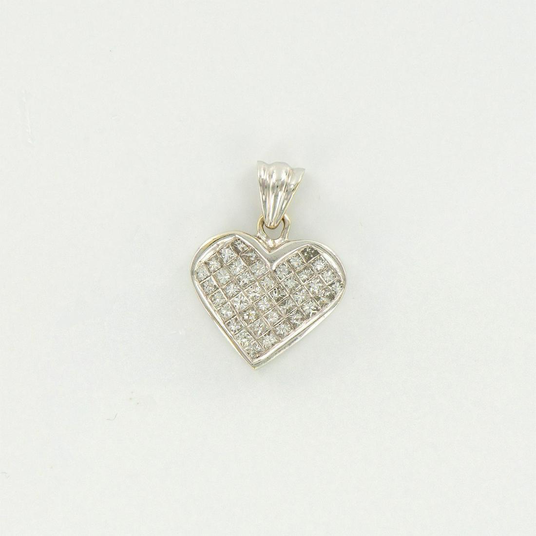 Diamond Princess Heart Pendant, 14K (1 of 3)