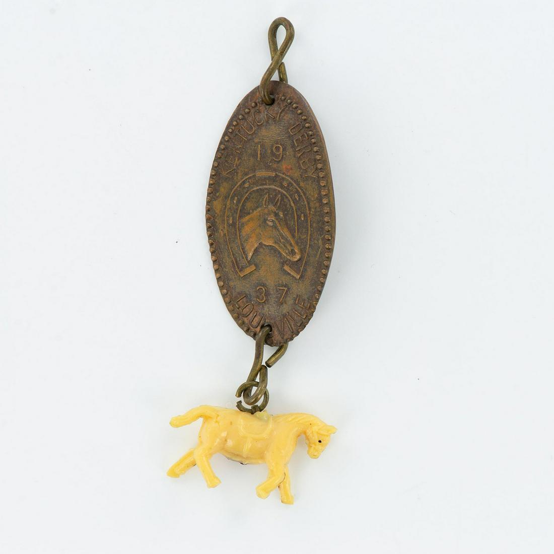 Antique 1937 Kentucky Derby Louisville Pendant (1 of 2)