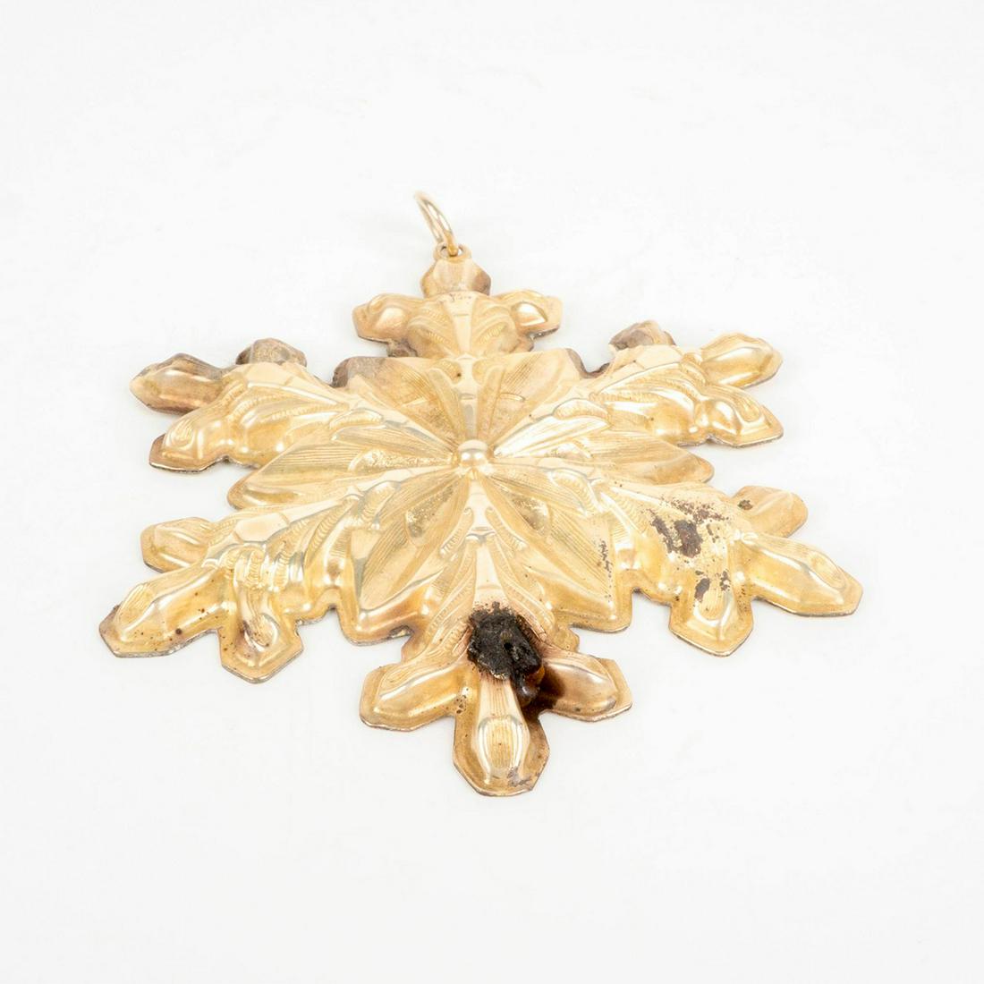 Gorham Sterling Silver 1973 Christmas Ornament, Snowflake (1 of 5)