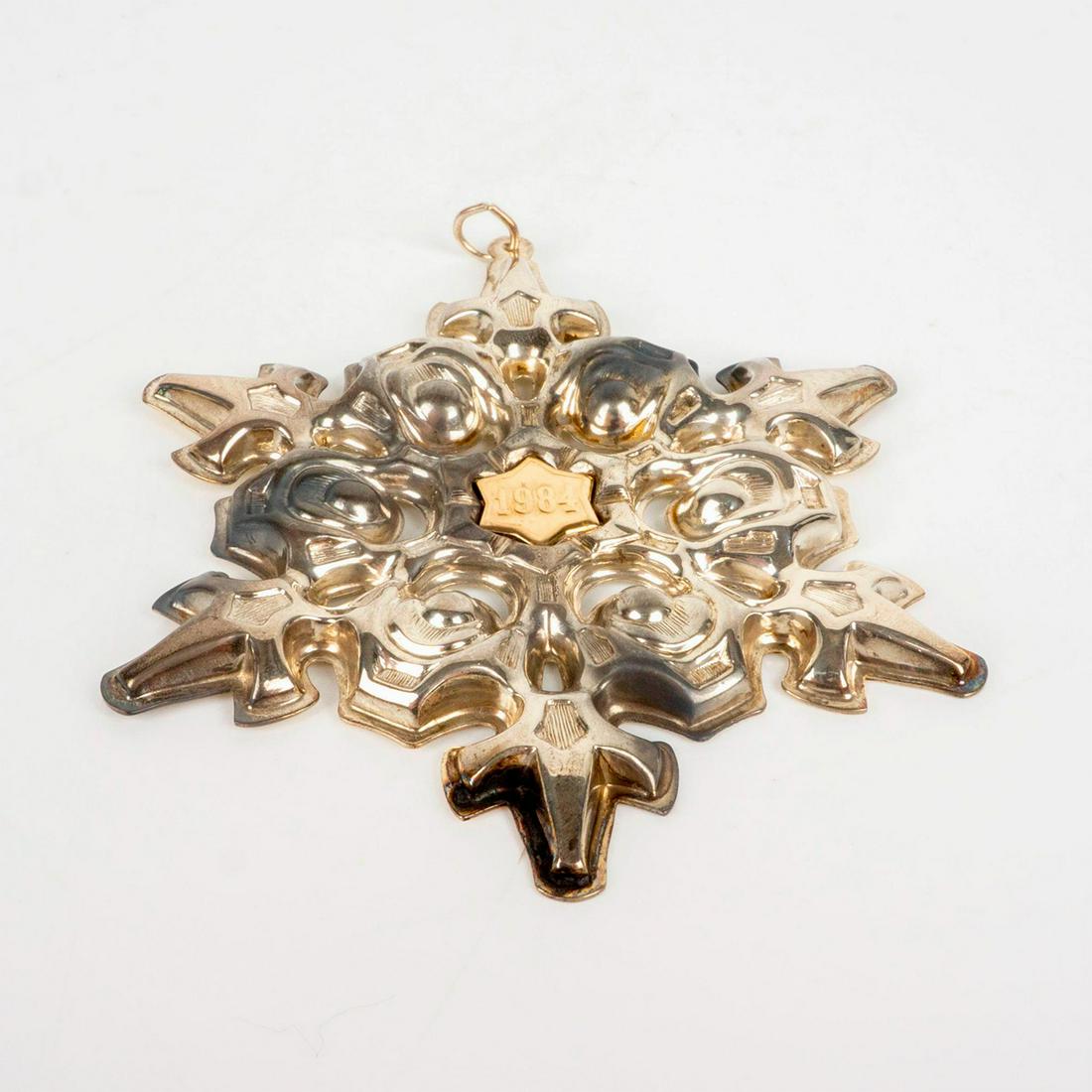 Gorham Sterling Silver 1984 Christmas Ornament, Snowflake (1 of 4)