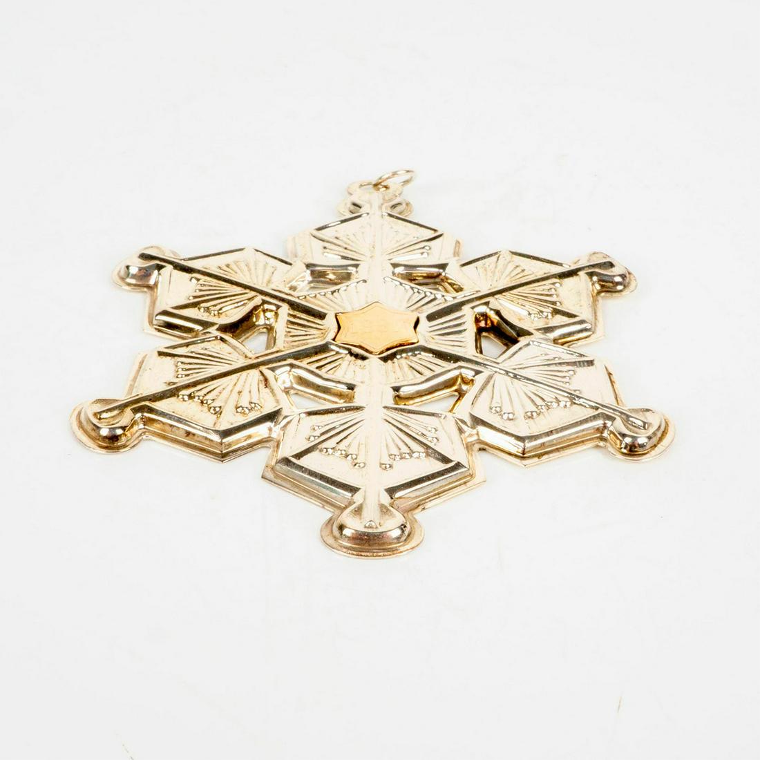 Gorham Sterling Silver 1987 Christmas Ornament, Snowflake (1 of 4)