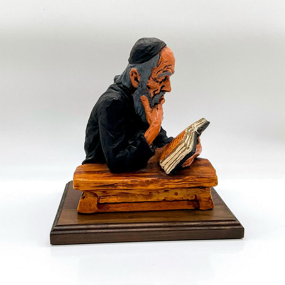 David Kaplan 1969 Judaica Chalk Figurine, Rabbi (1 of 4)