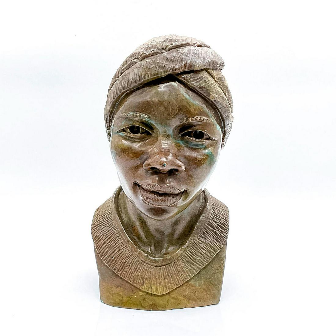Darios Chikumbirike African Hand Carved Verdite Stone Bust (1 of 5)
