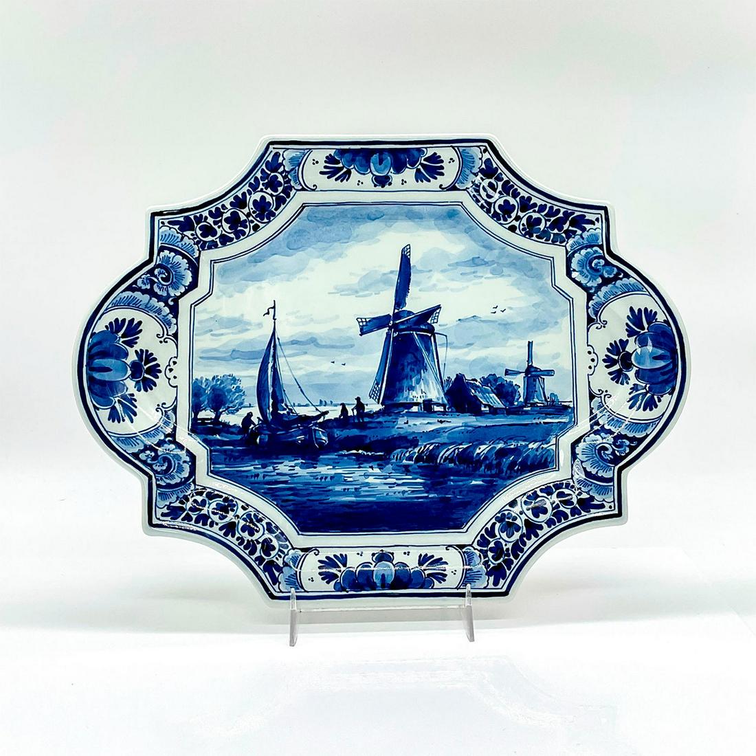 Royal Delft Blue Wall Plaque from De Porceleyne Fles (1 of 2)