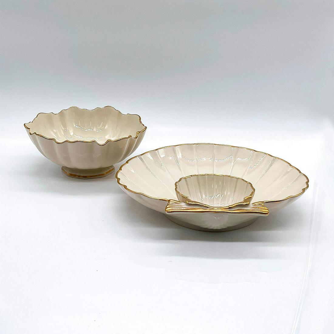 2pc Vintage Lenox Porcelain Gilded Bowls (1 of 3)