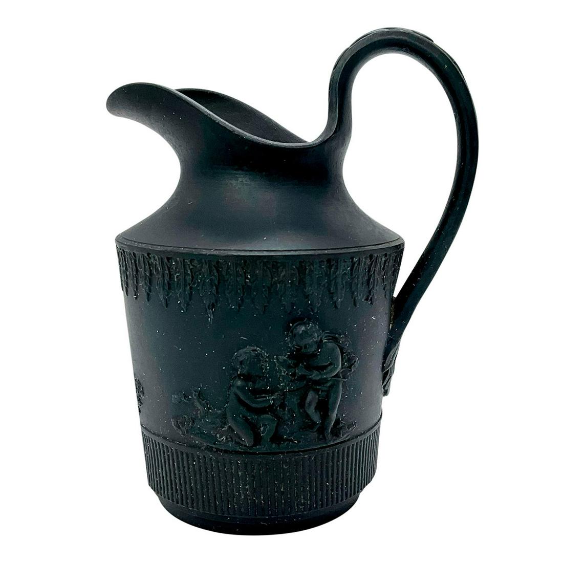 Wedgwood Black Basalt Small Handled Pitcher (1 of 4)