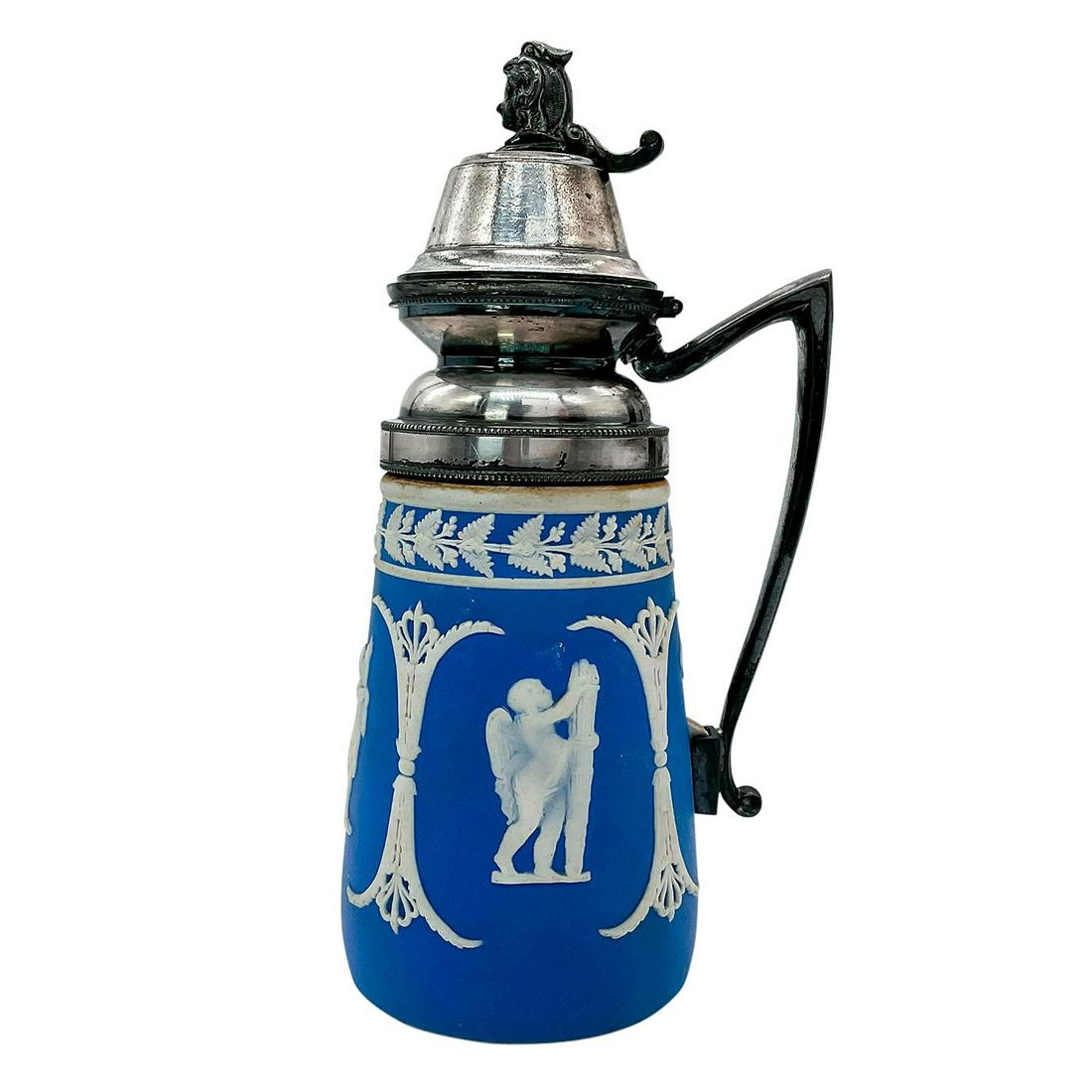 Wedgwood Jasperware Dip Lidded Jug (1 of 4)