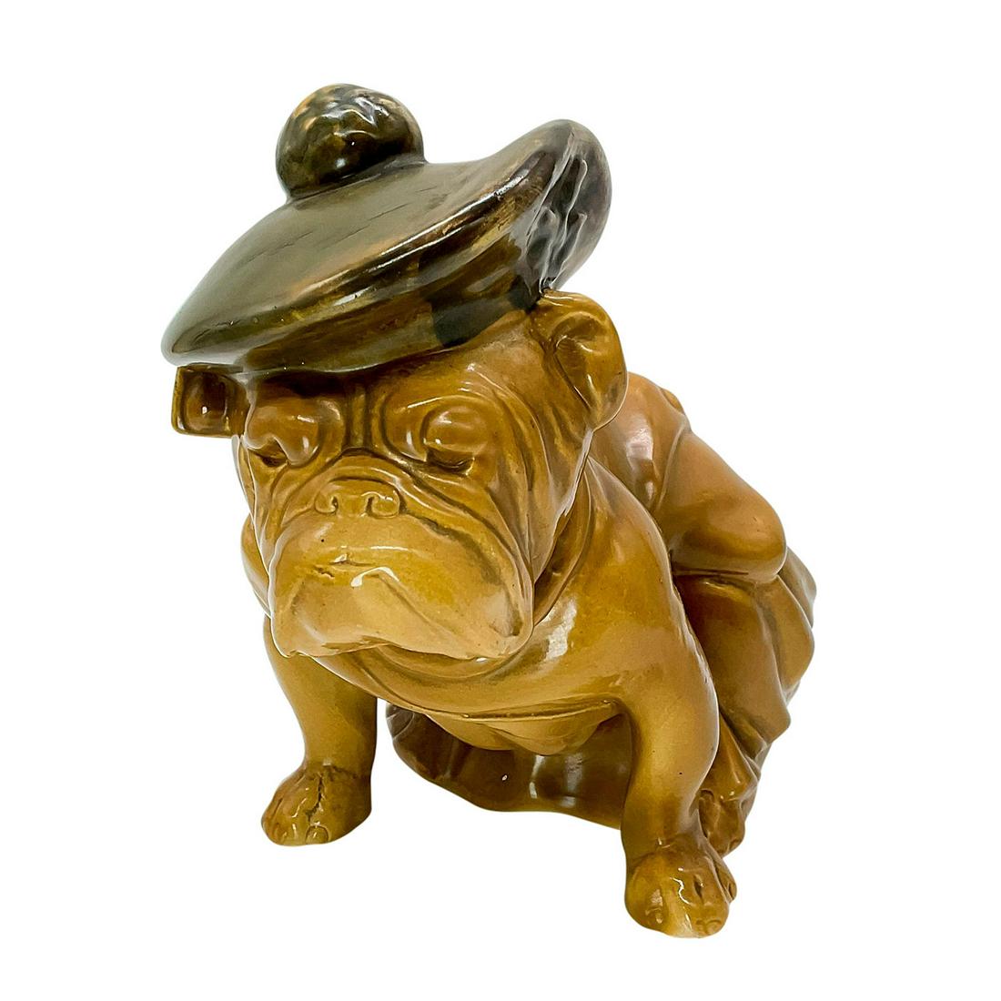 Large Chalkware Bull Dog