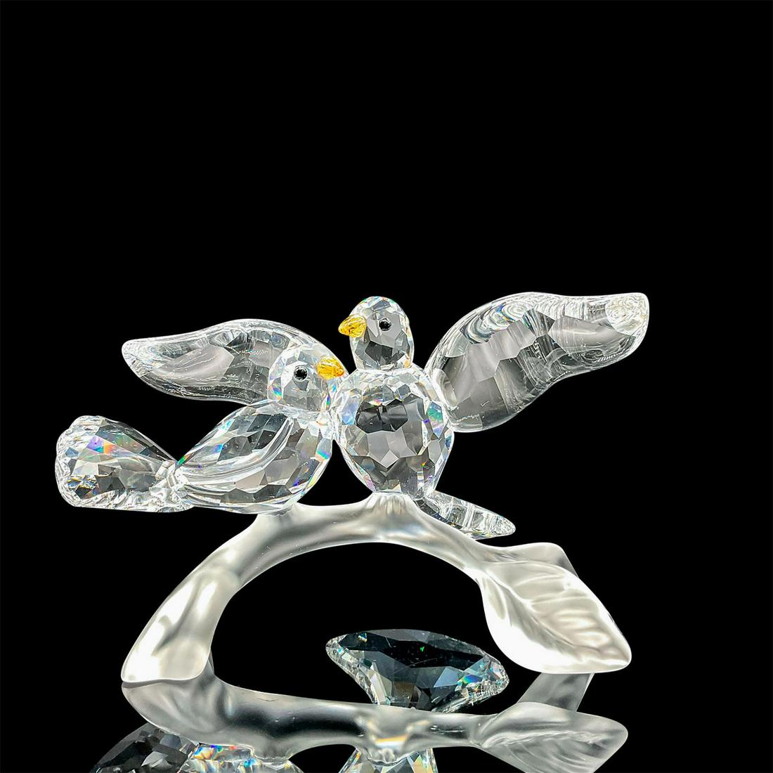 Swarovski Crystal Figurine, Turtledoves 657378 (1 of 3)