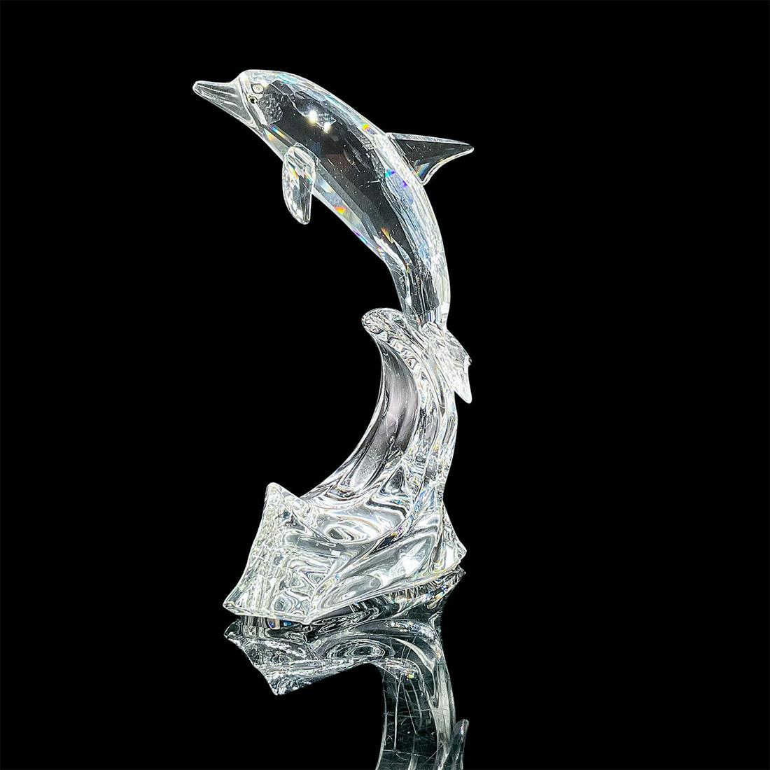 Swarovski Crystal Figurine, Dolphin On A Wave 221628 (1 of 3)