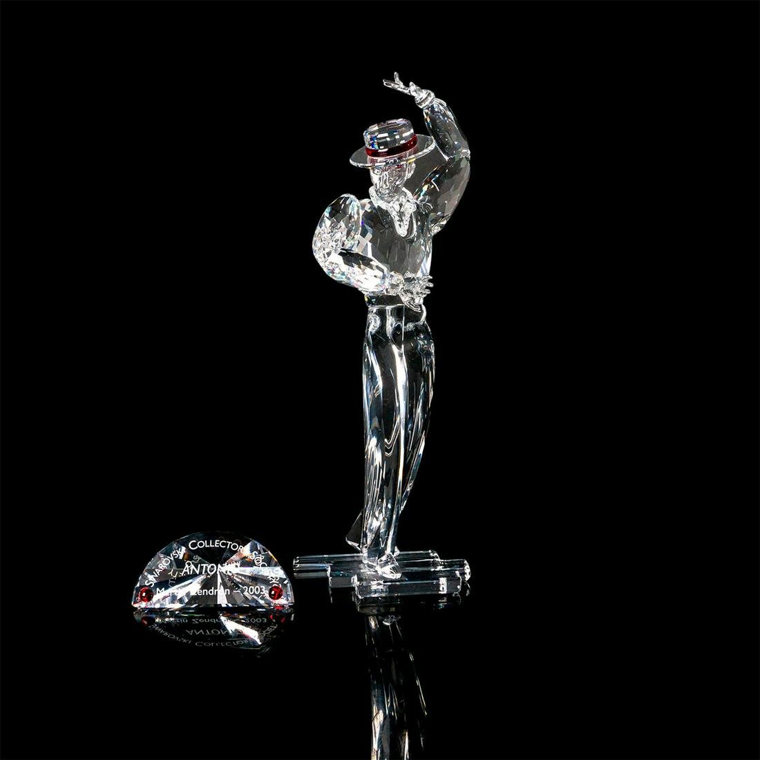 2pc Swarovski Crystal Figure and Plaque, Antonio 606441 (1 of 6)