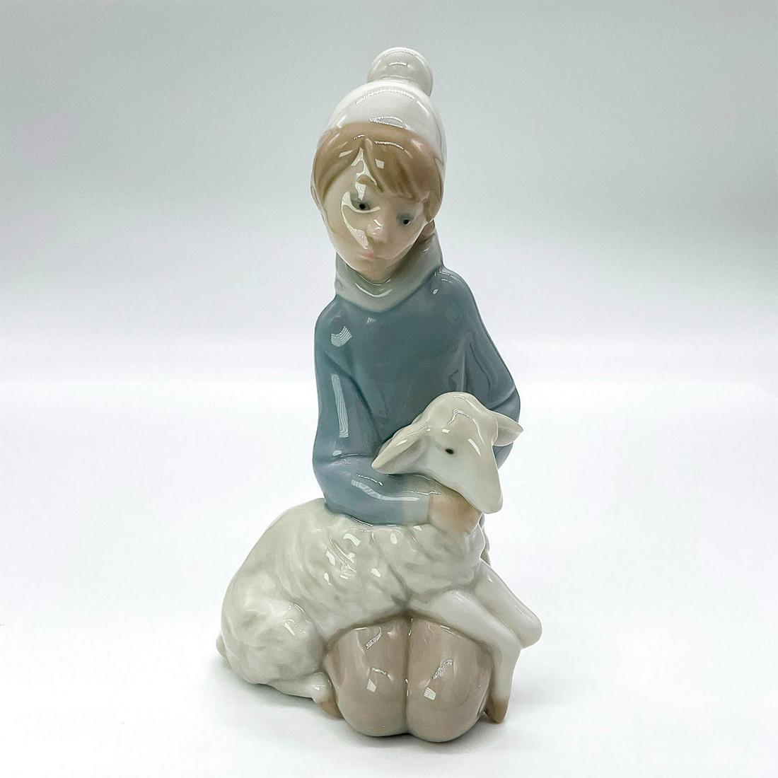 Boy With Lamb 1004676 - Lladro Porcelain Figurine (1 of 3)