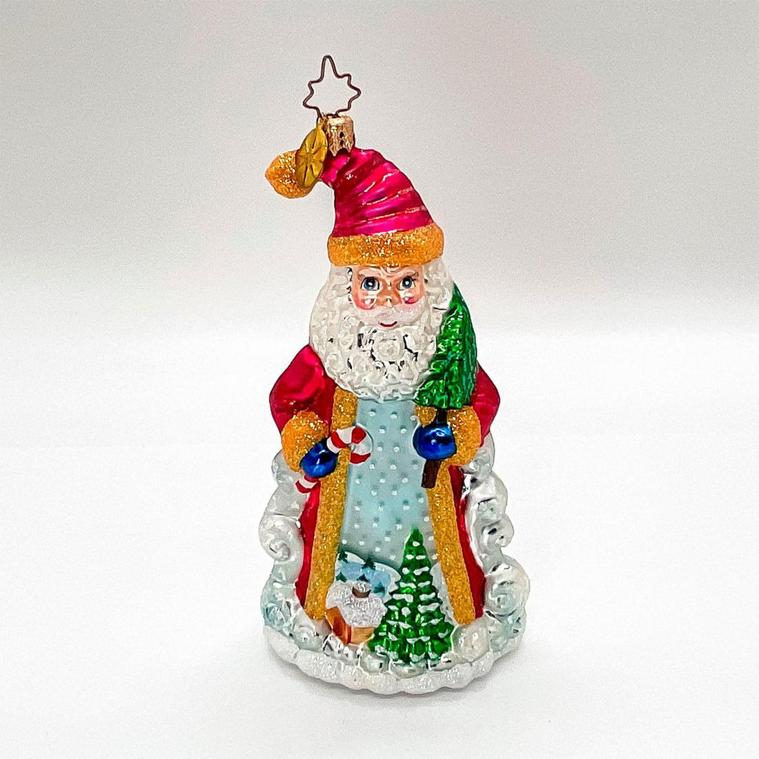 Santa Snowfall Fellows - Christopher Radko Christmas Ornament (1 of 3)