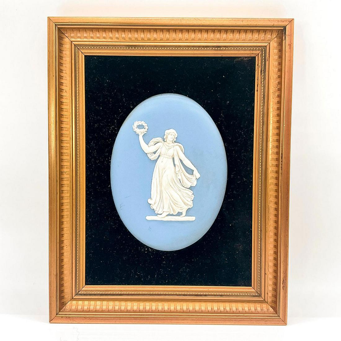 Framed Wedgwood Jasperware Plaque, Dancing Hours (1 of 2)