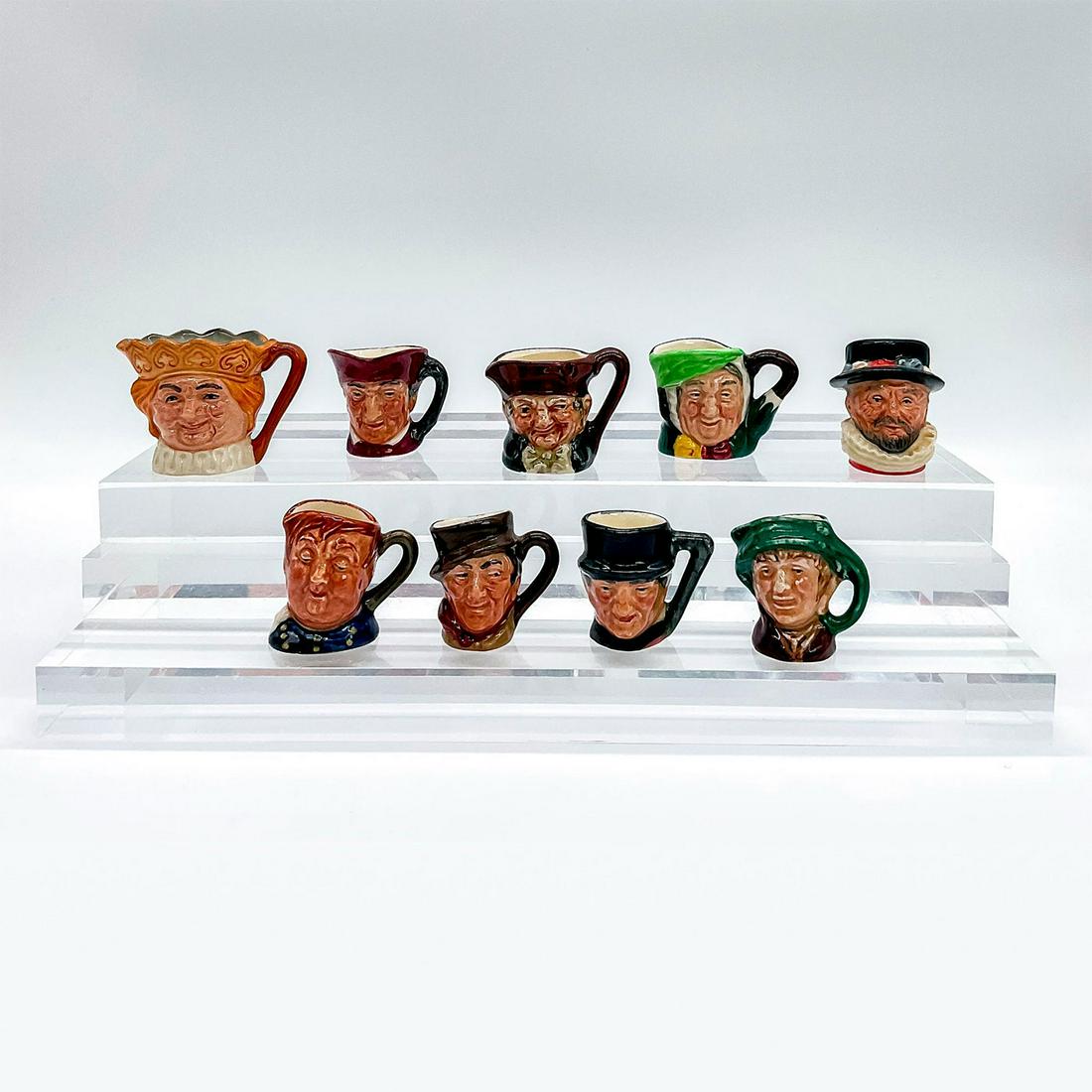 9pc Royal Doulton Tiny Character Jugs (1 of 3)