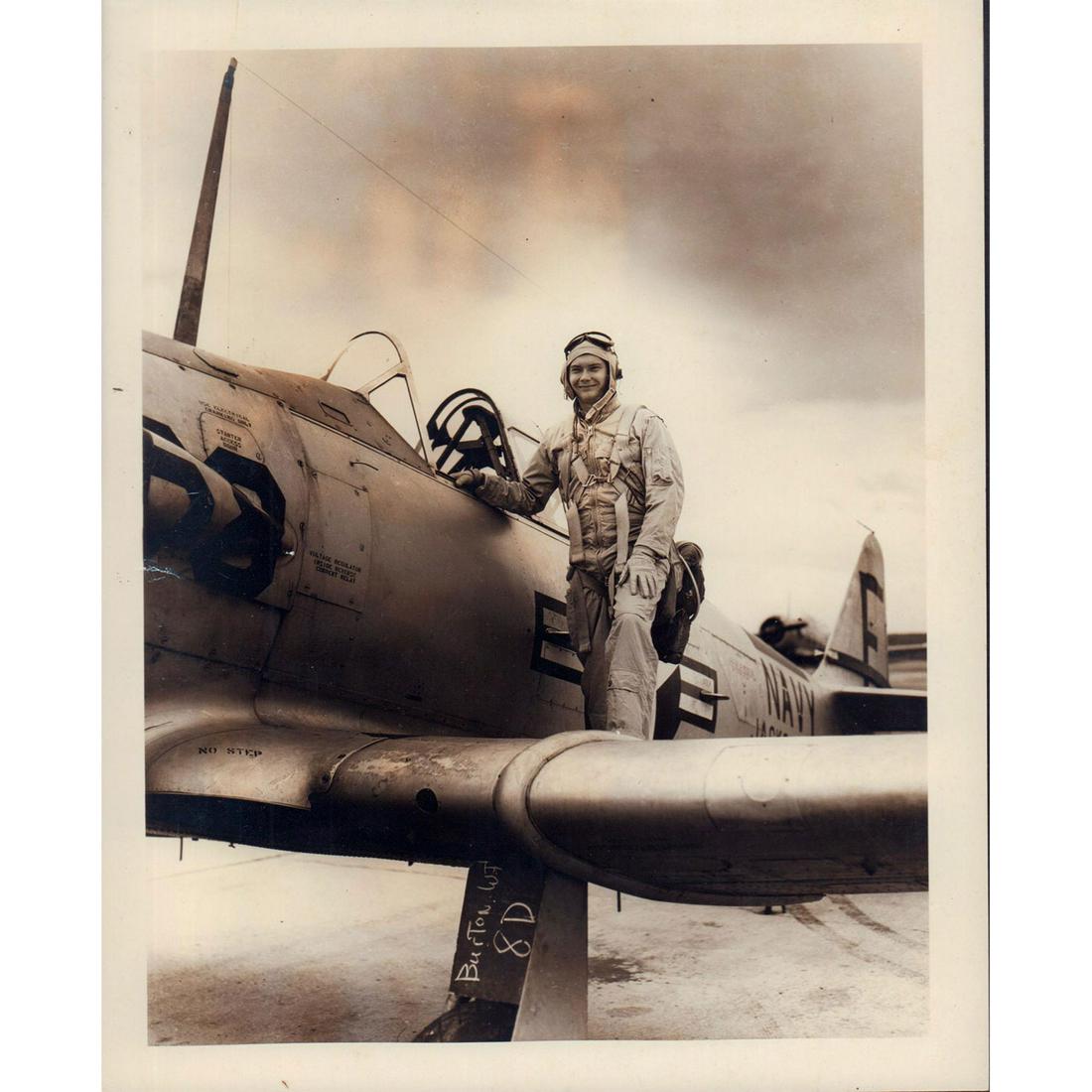 Vintage Navy Air Reserve Black and White Photo (1 of 1)