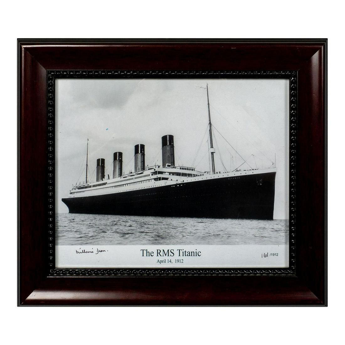 RMS Titanic Passenger Liner Ship Framed Print, Signed (1 of 4)