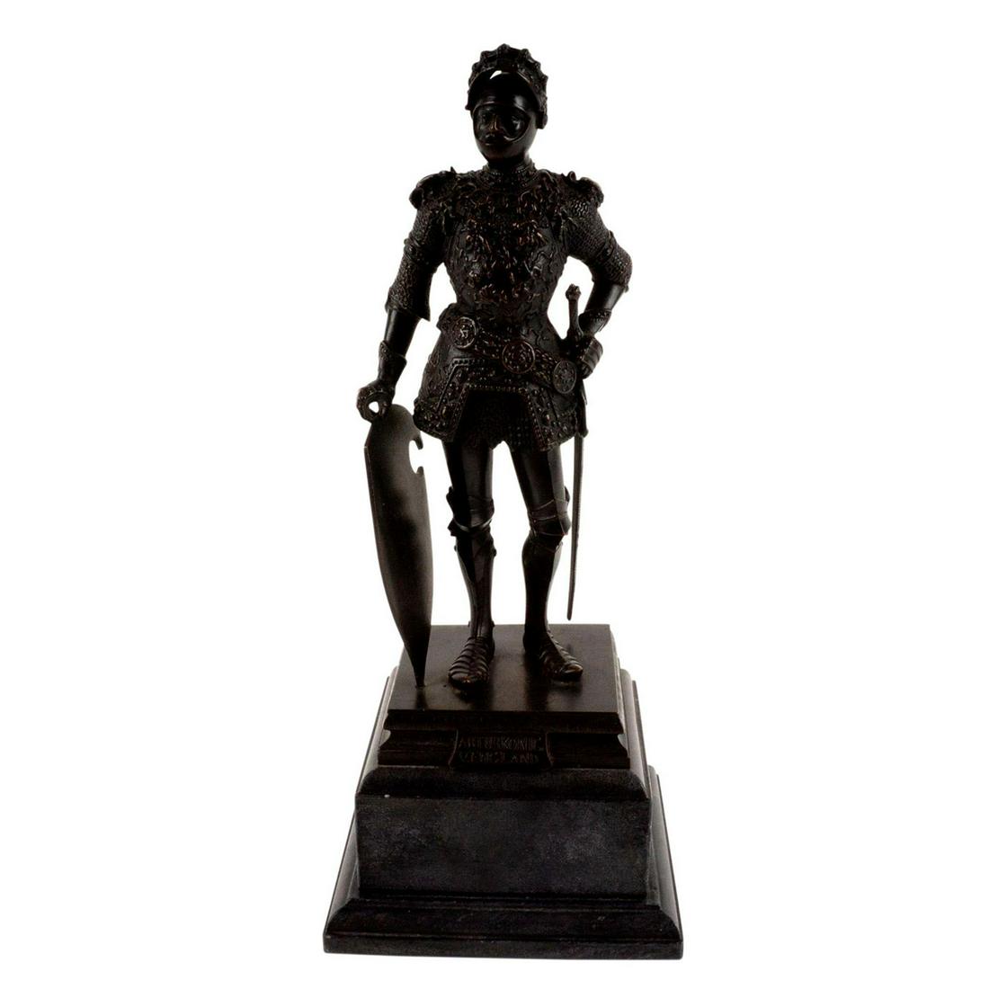 After Heinrich Fuss Bronze Sculpture, King Arthur (1 of 9)