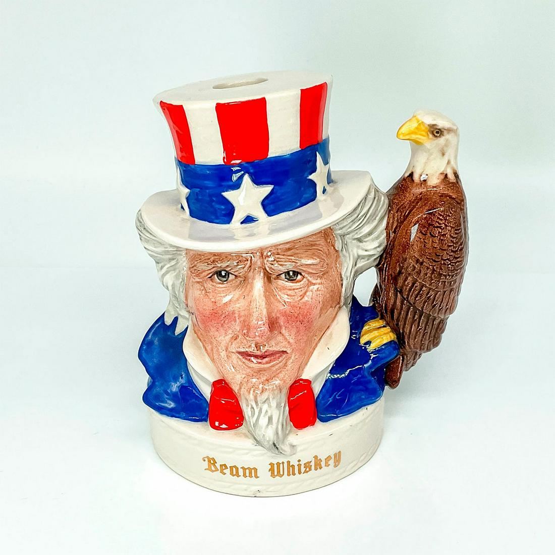 Royal Doulton Uncle Sam Liquor Container, Jim Beam Whiskey (1 of 3)