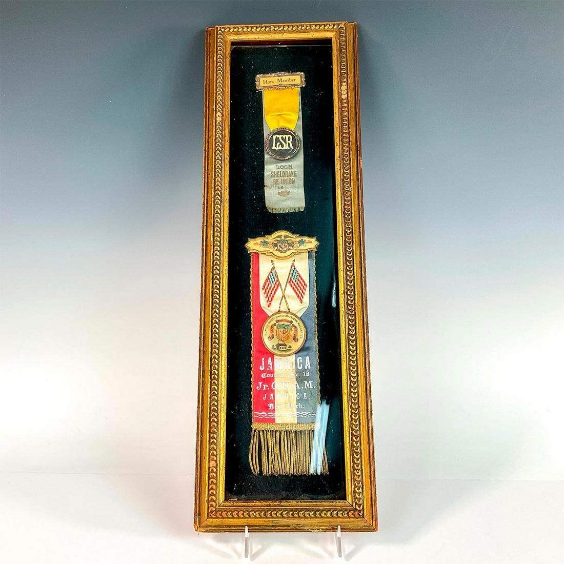 Framed Honorary Ribbons and Pins (1 of 2)