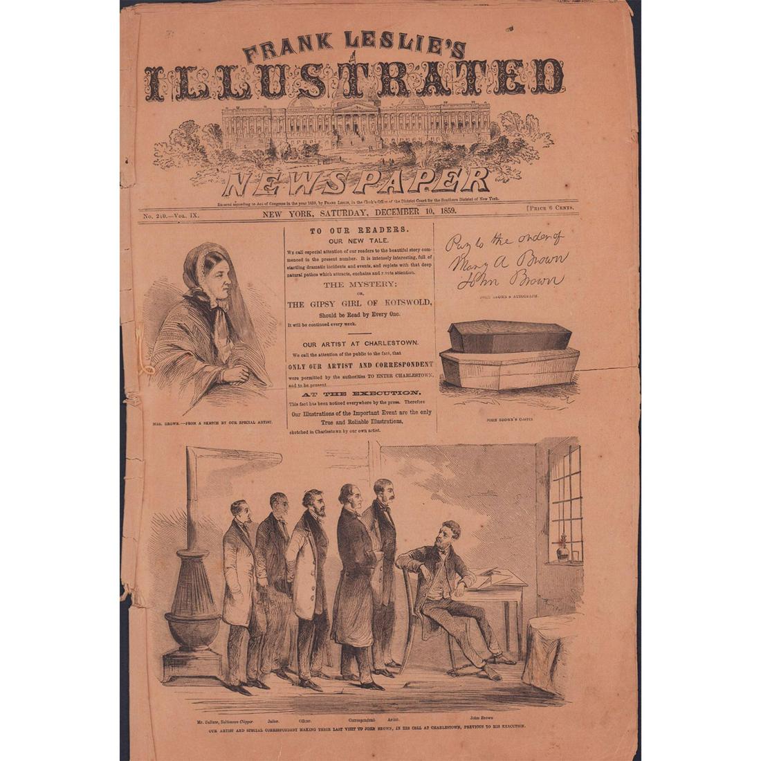 Frank Leslie's Illustrated Newspaper, John Brown Execution (1 of 2)