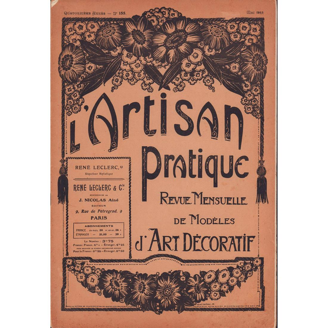7pc French Interior Design Magazines, L'Artisan Pratique (1 of 7)