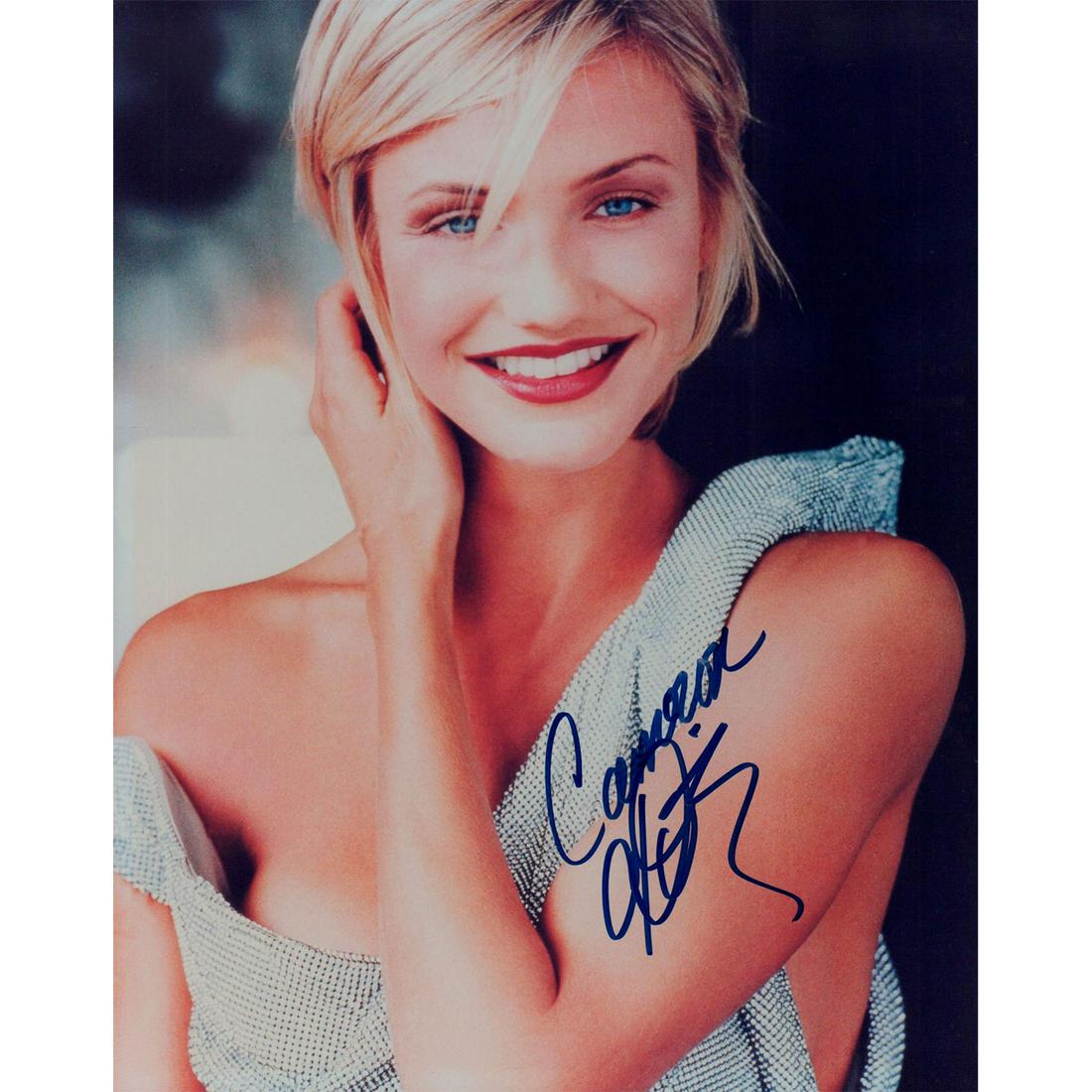 Glossy Color Photograph, Cameron Diaz, Signed (1 of 2)