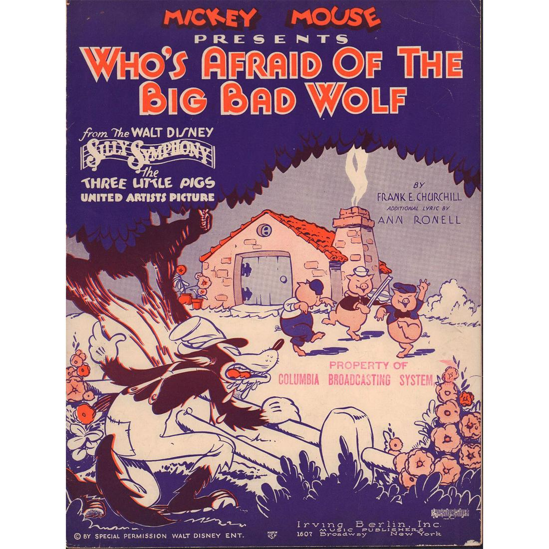 Sheet Music, Who's Afraid Of The Big Bad Wolf (1 of 2)