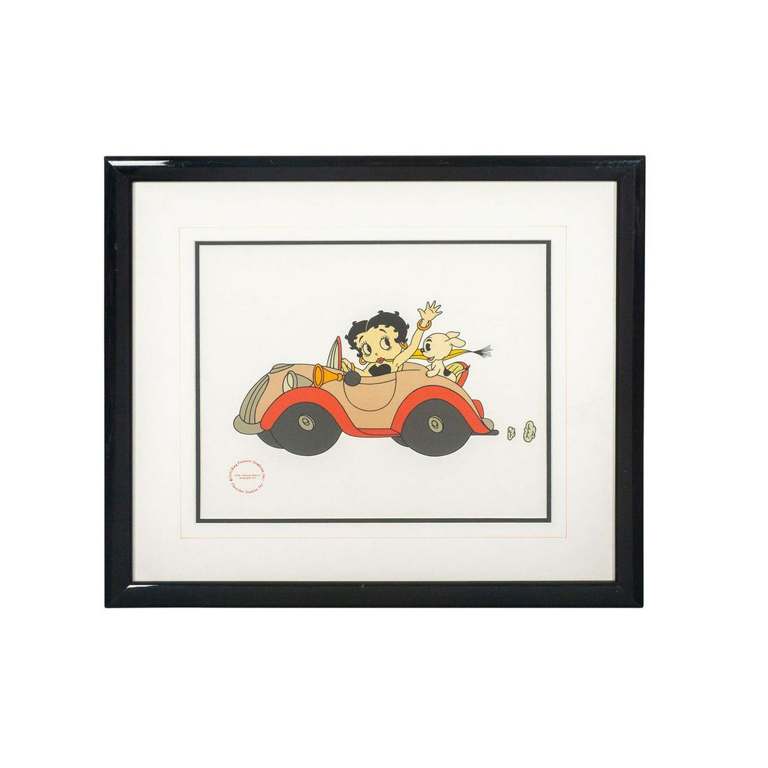 Betty Boop & Bimbo Serigraph Cel, Sunday Drive (1 of 4)