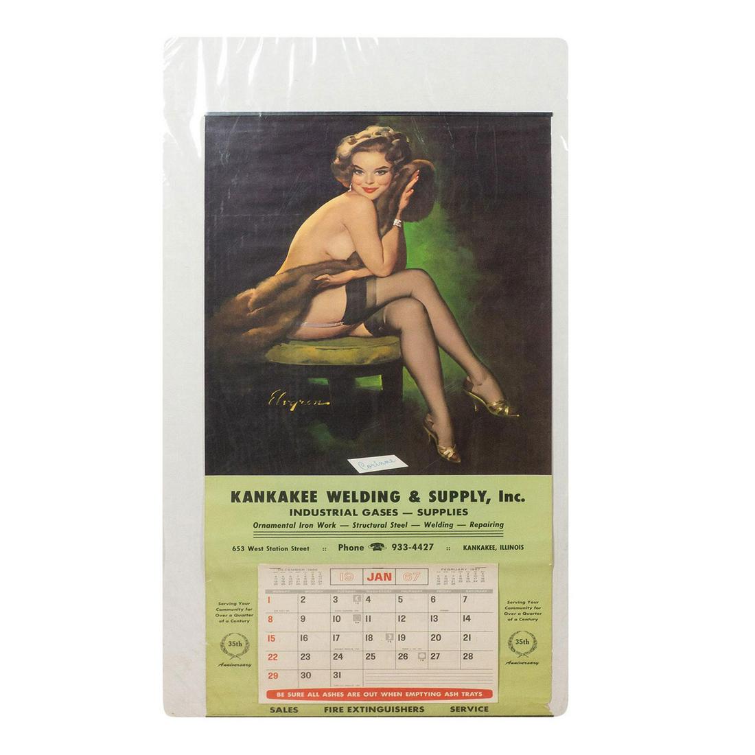 Gil Elvgren Original Pin Up 1967 Calendar, Corinne (1 of 4)