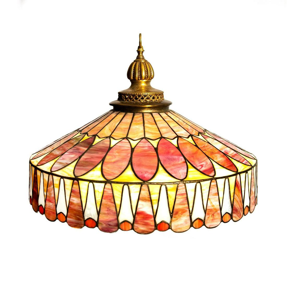 Art Deco Tiffany Inspired Ceiling Light (1 of 3)
