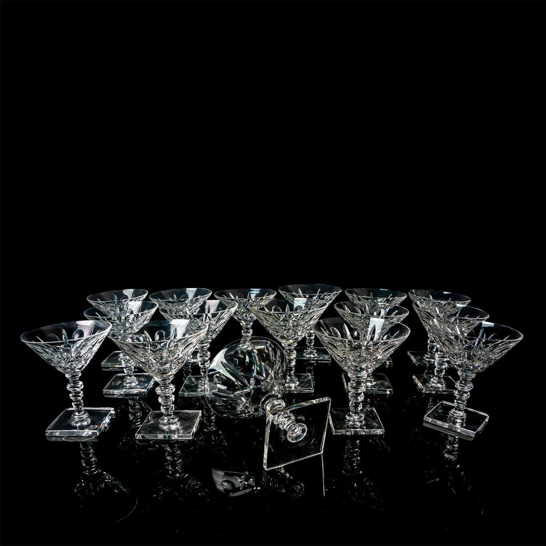 16pc Hawkes Crystal Champagne/Sorbet Glasses Mystic (1 of 8)
