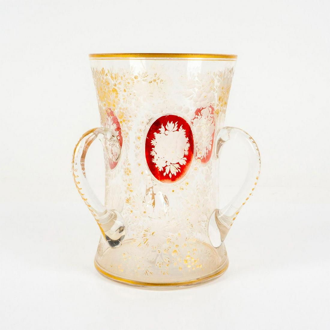 Antique Bohemian Glass Loving Cup (1 of 7)
