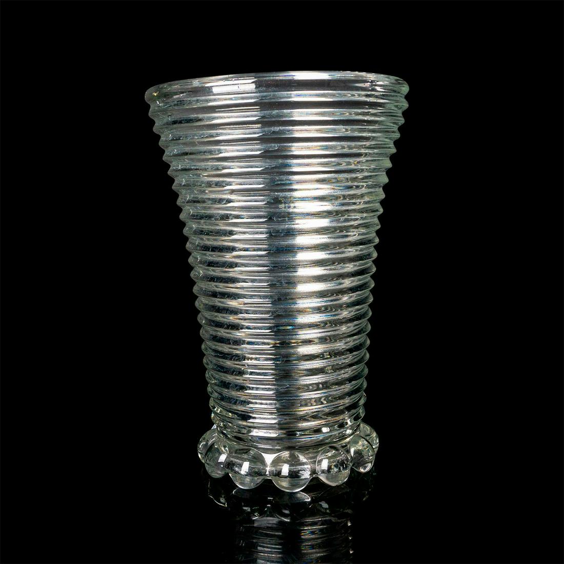 Vase, Anchor Hocking, Park Avenue, Candlewick Foot (1 of 3)