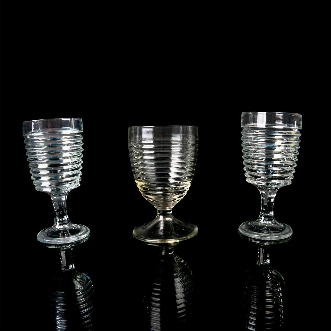 3pc Stemmed Beverage Goblets, Anchor Hocking, Park Avenue (1 of 3)