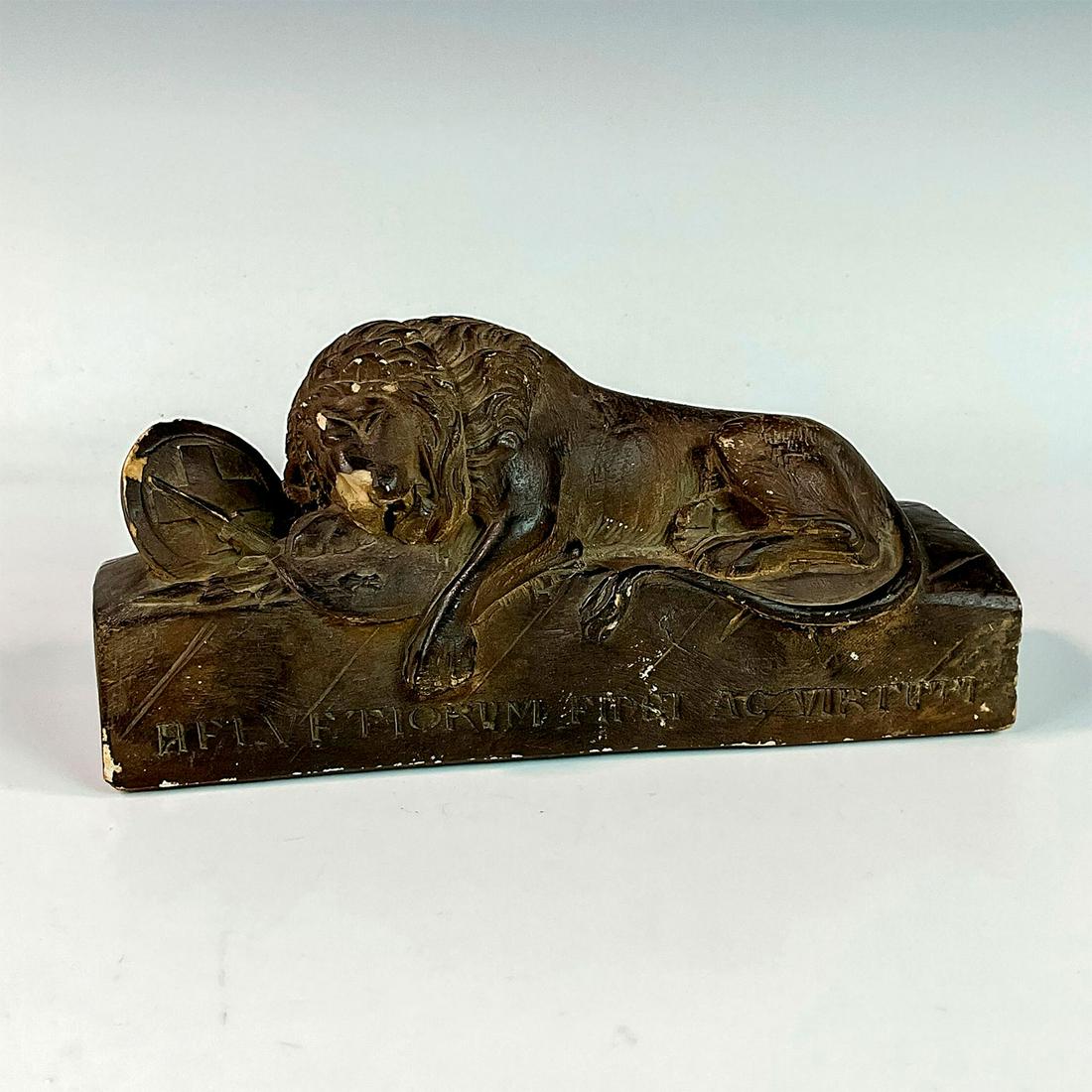 Vintage Ceramic Figurine of the Lion of Lucerne (1 of 4)
