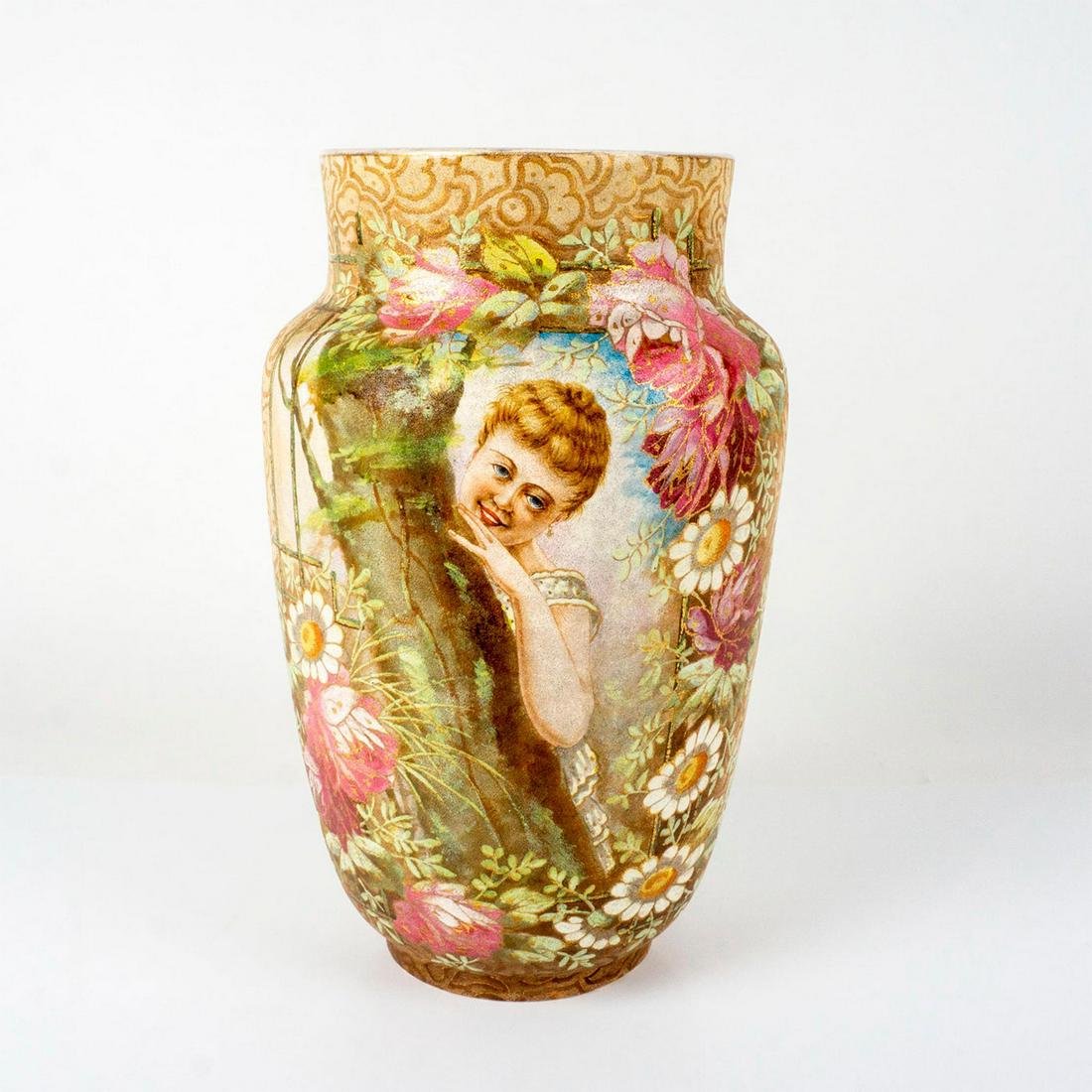 Royal Bonn Hand Painted Vase, Hallo Meine Liebe (1 of 3)