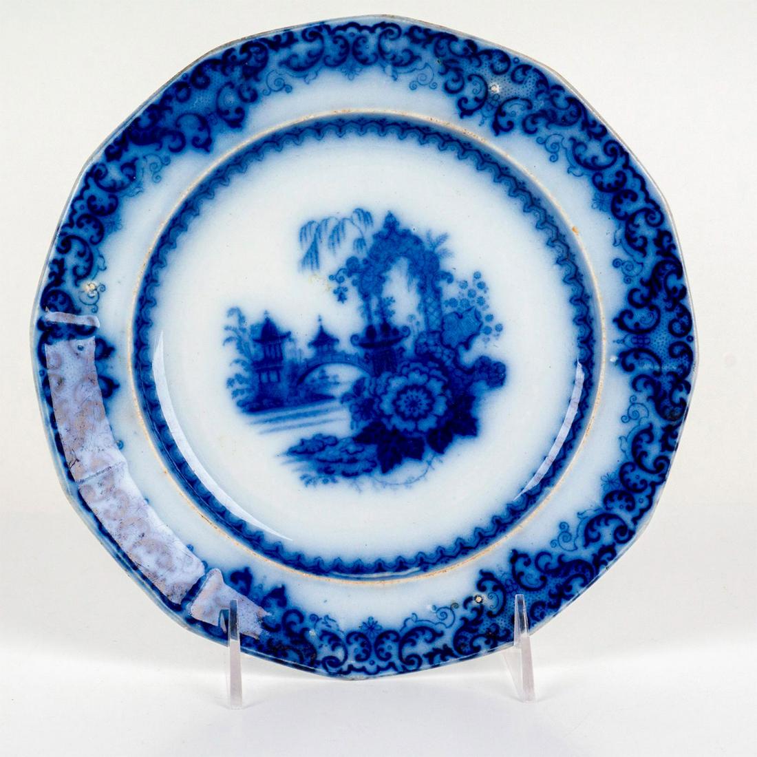 Antique PW and Co. Pearl Stoneware Kaolin Salad Plate (1 of 2)