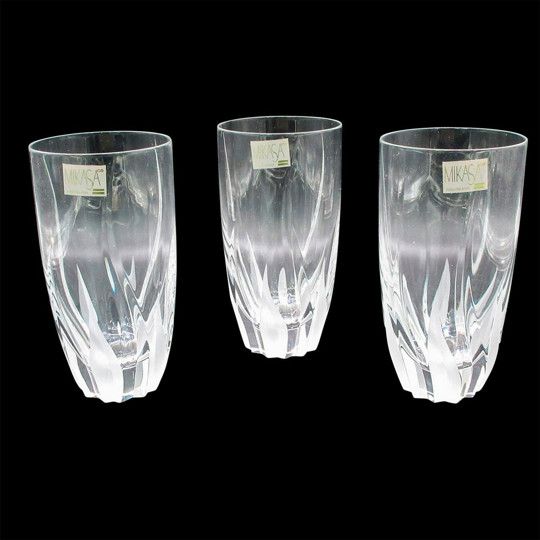 3pc Mikasa Highball Glasses, Flame D'Amore (1 of 4)