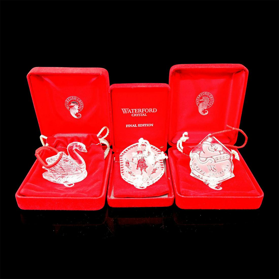 3pc Waterford Crystal Christmas Ornaments (1 of 5)