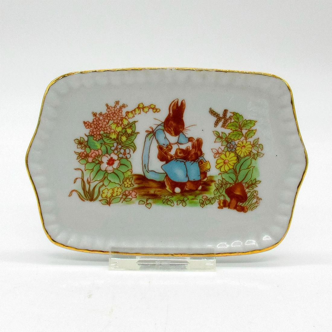 Vintage Small Ceramic Beatrix Potter Tray, Mrs. Rabbit (1 of 2)