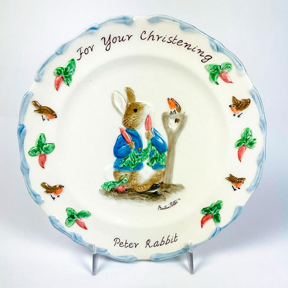 Border Fine Arts Beatrix Potter Peter Rabbit Decor Plate (1 of 3)