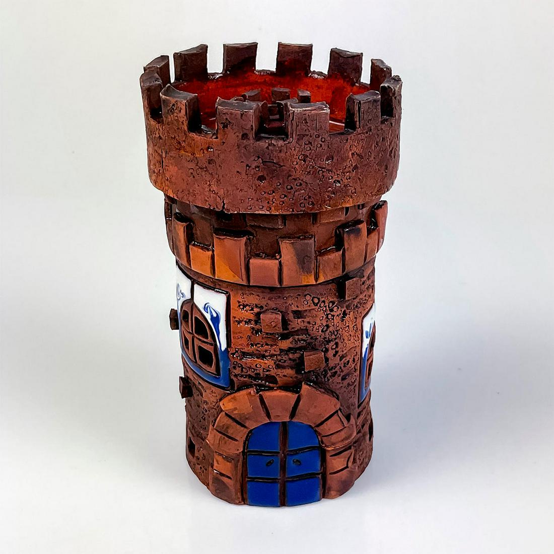 Vintage Art Pottery Tower Tealight Candleholder (1 of 4)