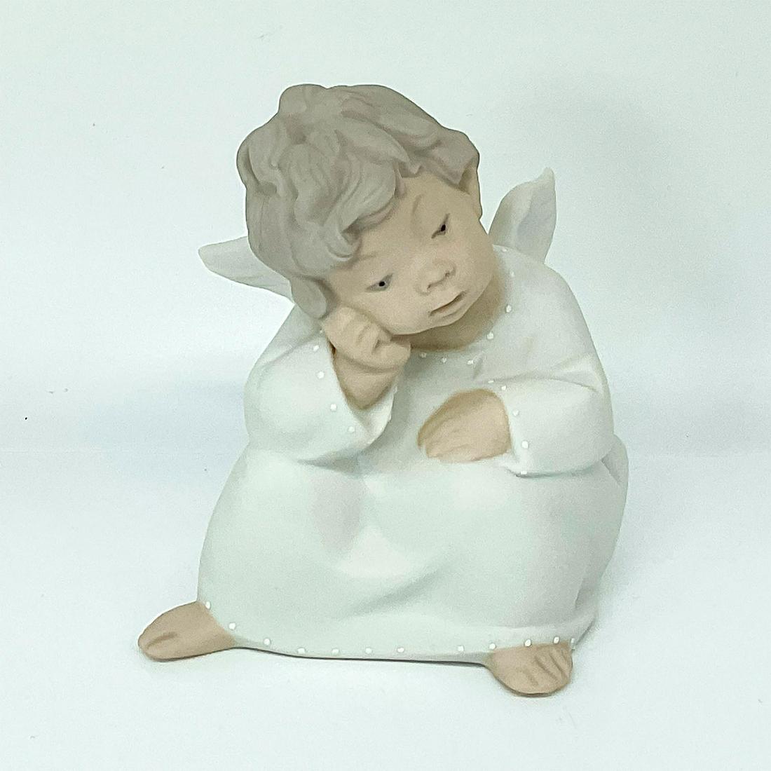 Lladro Figure Angel Thinking 1014539 (1 of 3)