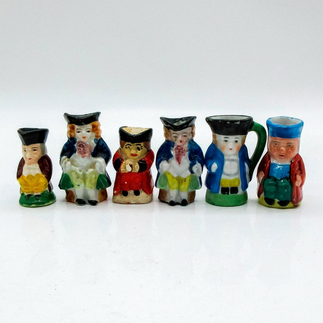 6pc Occupied Japan Miniature Toby Mugs (1 of 3)