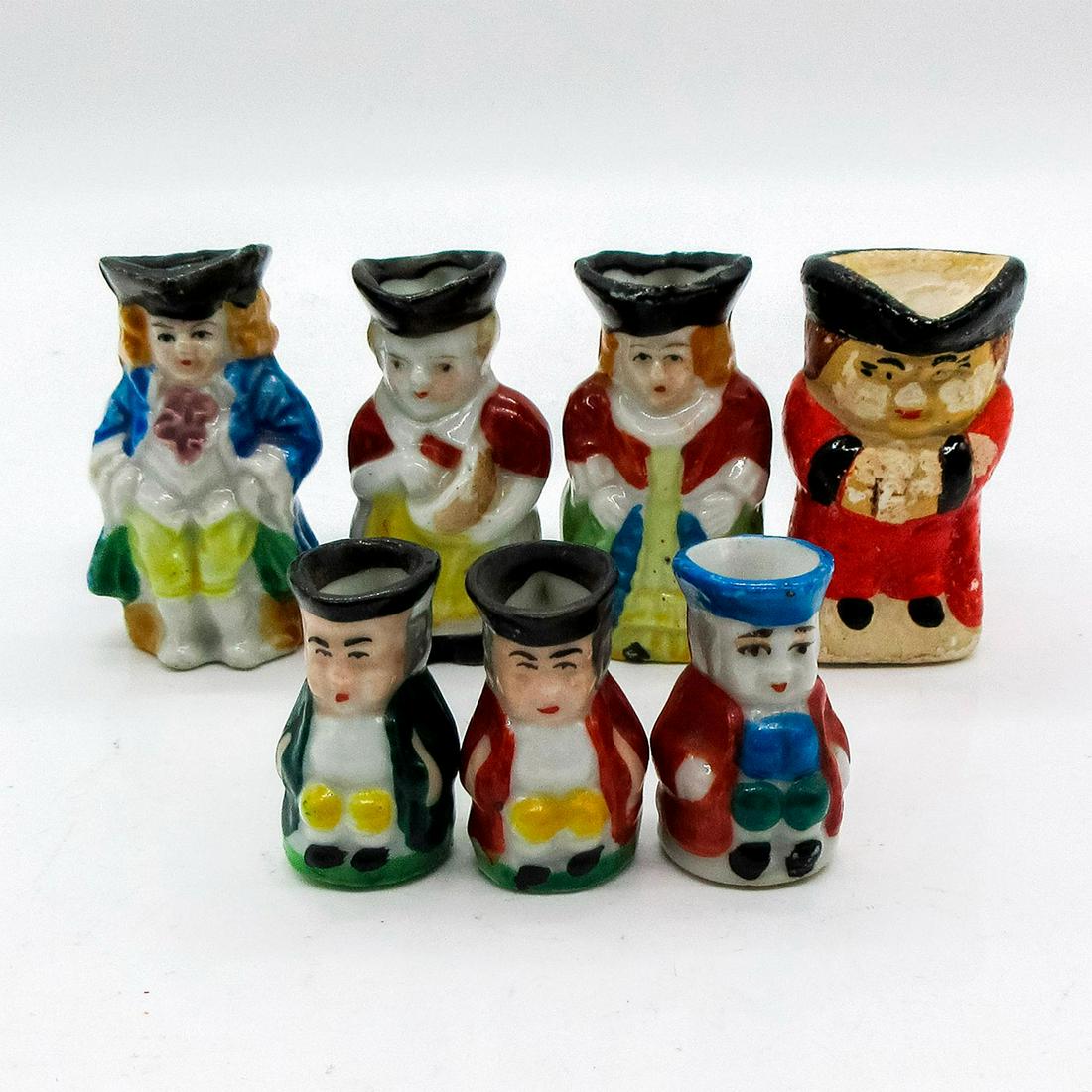 7pc Japan Miniature and Tiny Toby Jugs Set (1 of 3)