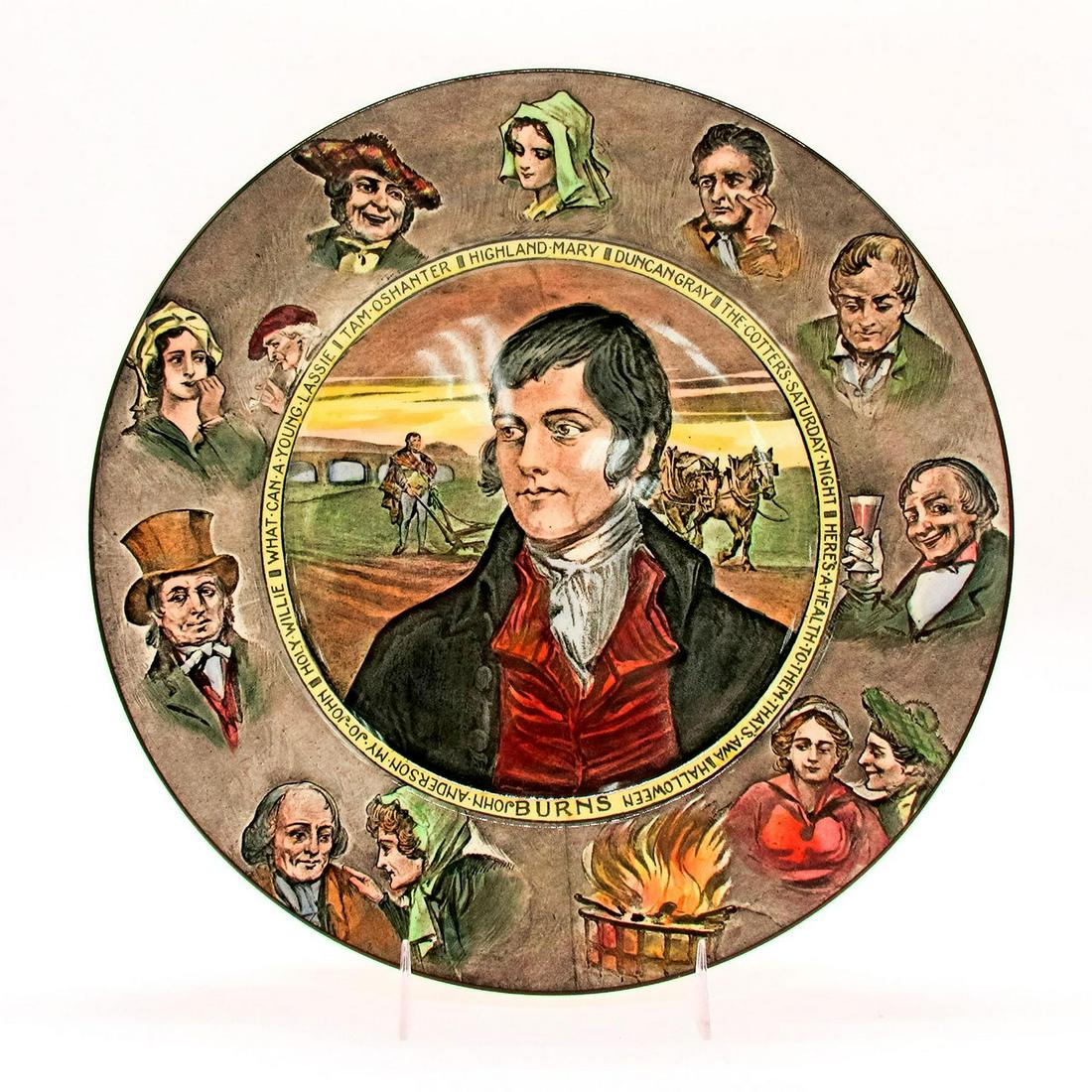 Royal Doulton Seriesware Plate, Robert Burns D6344 (1 of 5)