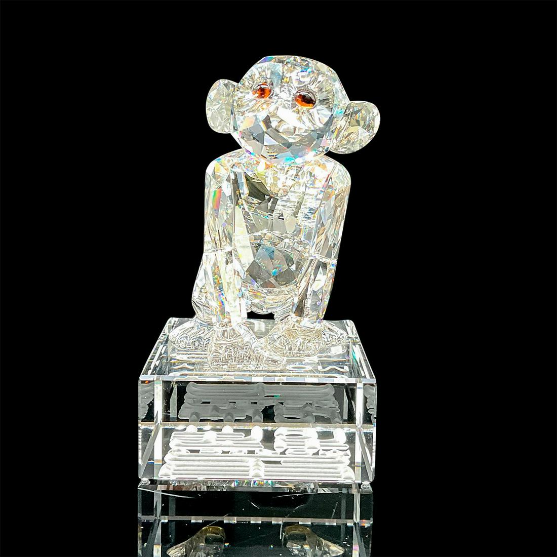 Swarovski Crystal Figurine, Chinese Zodiac Monkey 1080230 (1 of 4)
