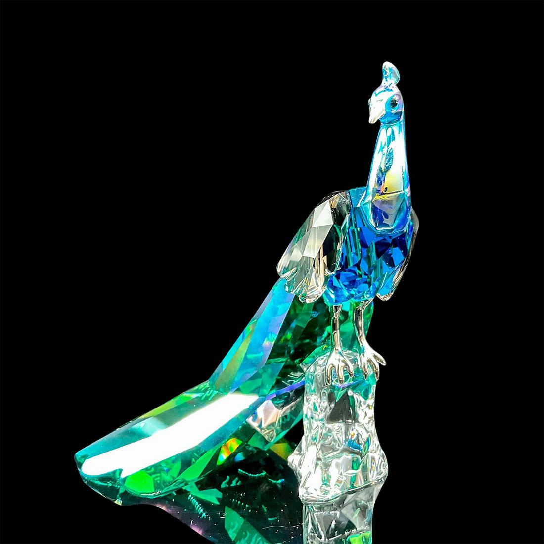 Swarovski Crystal Figurine, Peacock Loyalty Piece 1145553 (1 of 4)