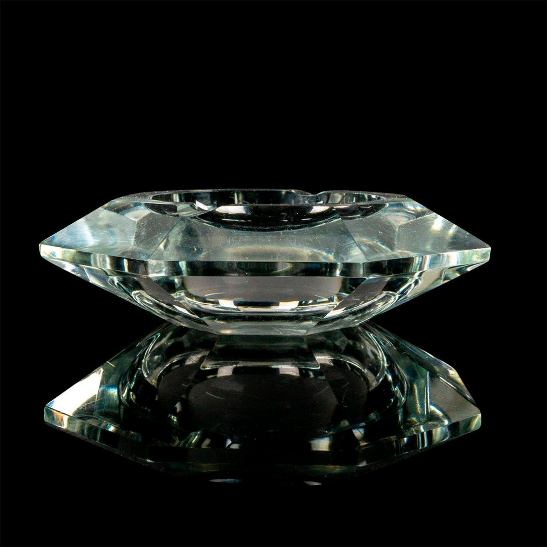 Val Saint Lambert Crystal Ashtray (1 of 3)